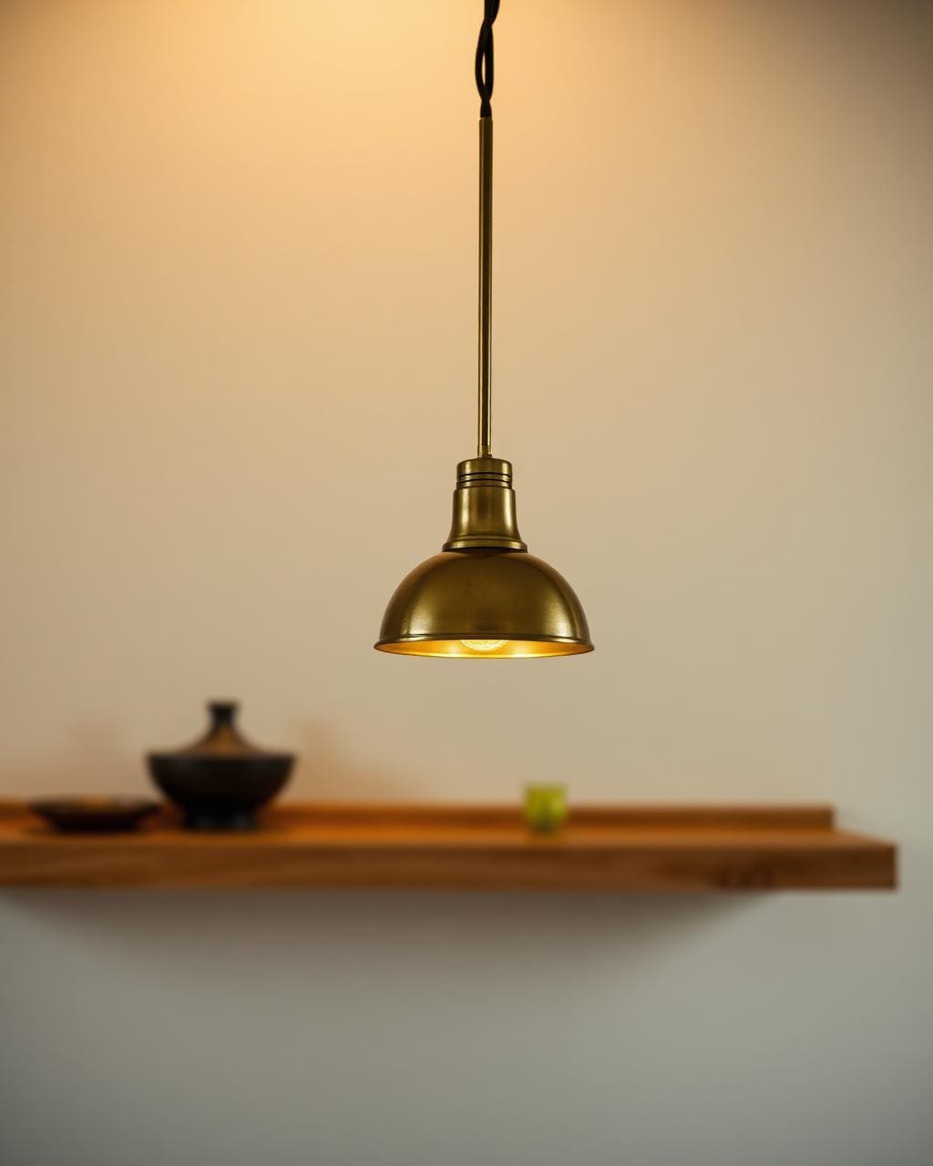 Brass pendant lamp